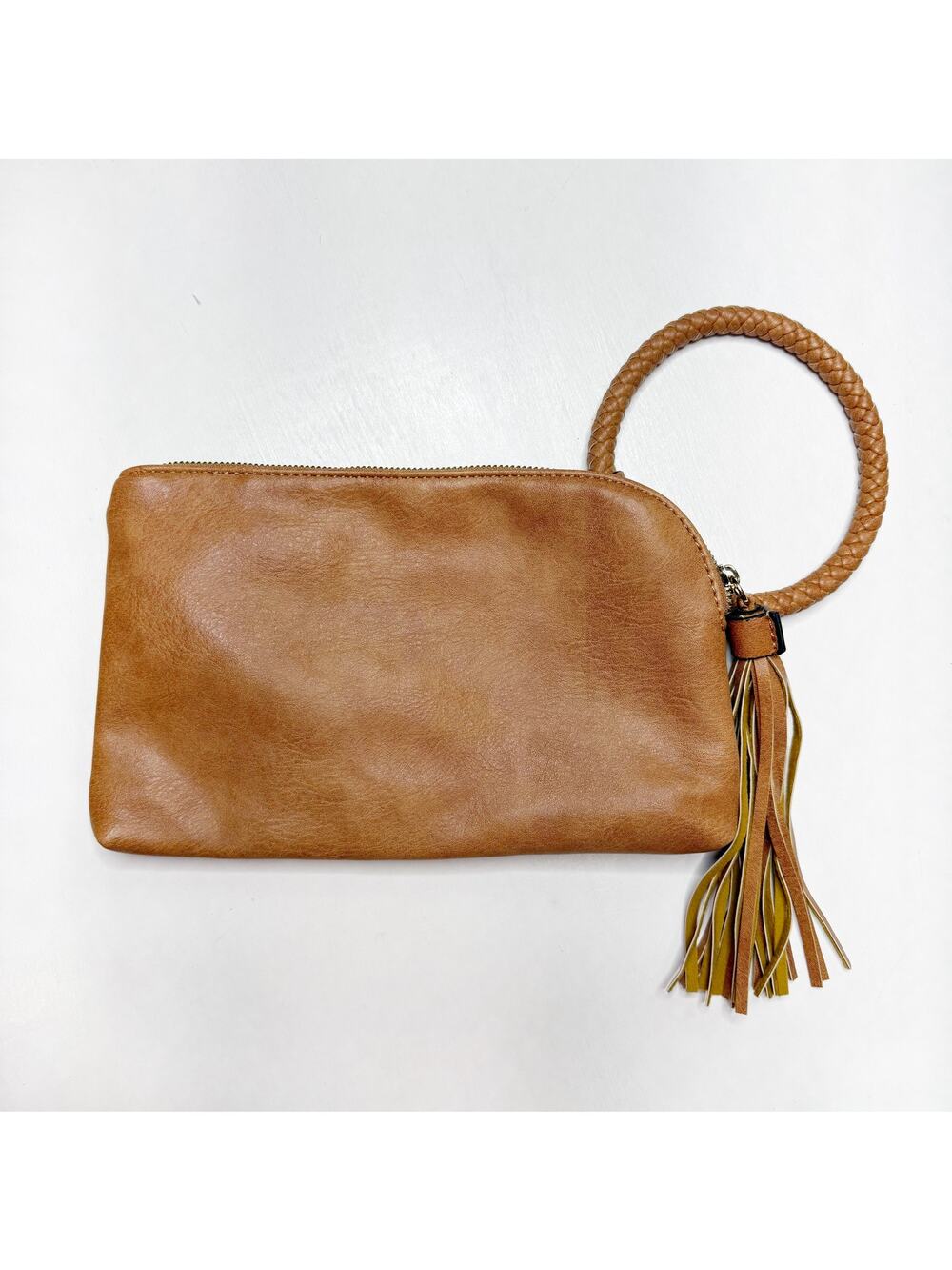 Faux Leather Wristlet